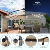 Sonkuki 8.2 x 8.2 Ft. LED Patio Offset Umbrella With Base for Garden, Backyard and Poolside - 4 of 4