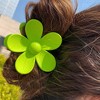 Bloom Hair Clip - Matte Neon Green - 3 of 4