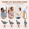 Recliner Chair, Recliner for Elderly with Heat and Massage, Stand Assist with Cup Holders, Side Pocket, USB Port, Single Sofa Seat for Living Room - 2 of 4