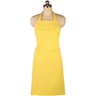 MU Kitchen Adjustable Cotton Herringbone Weave Apron, 35-Inches
