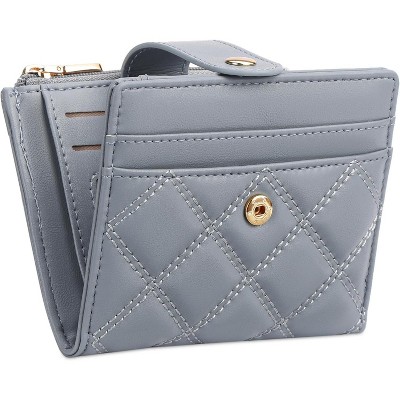 BEAFUP Small Wallets Women,PU Leather Bifold RFID Blocking Card Holder With Zipper Coin Pocket for Women