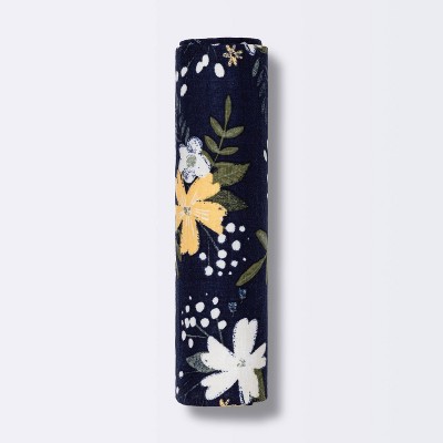 Muslin Swaddle Blanket Meadow - Cloud Island™ - Navy