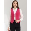 INSPIRE CHIC Women's V Neck Sleeveless Retro Waistcoat Vest - 4 of 4