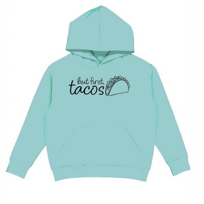 The Juniper Shop But First, Tacos Outline Youth Hoodie