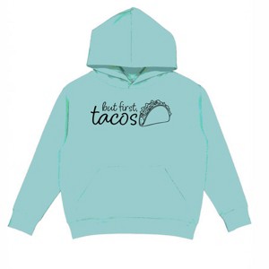 The Juniper Shop But First, Tacos Outline Youth Hoodie - 1 of 4