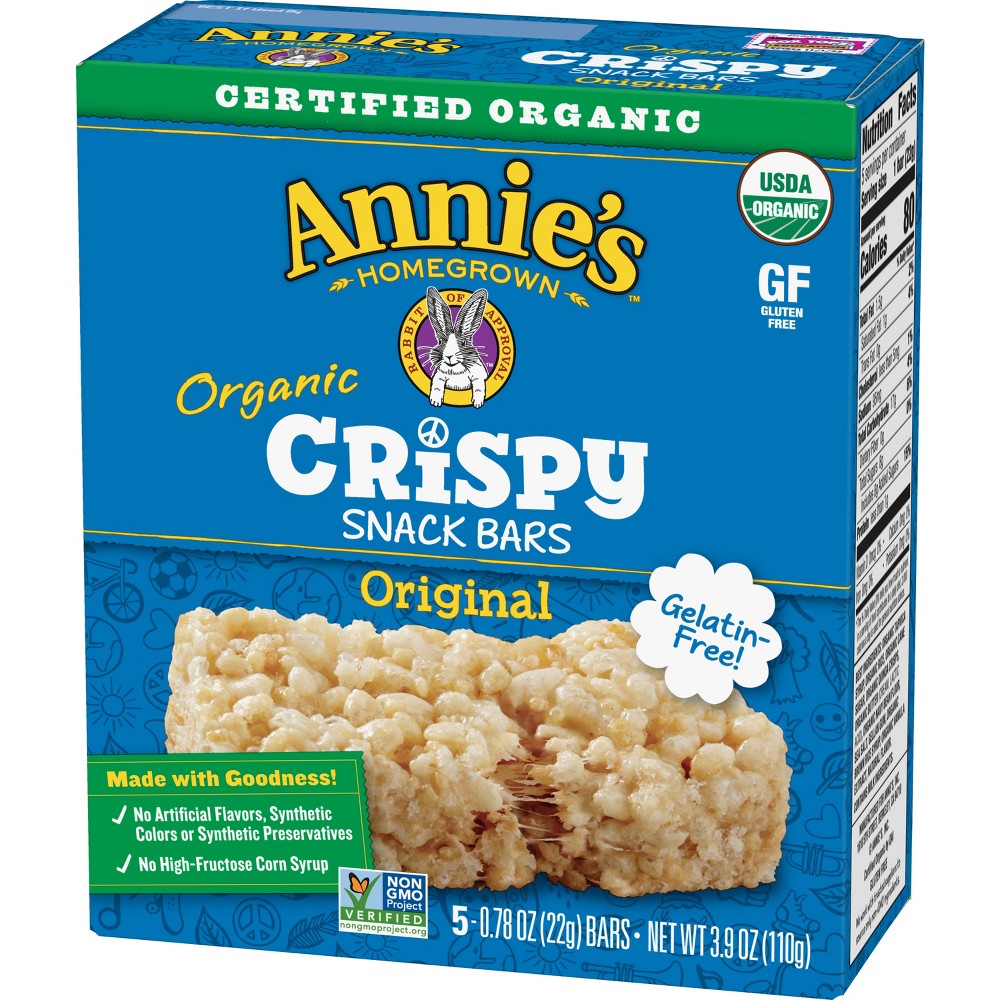 UPC 013562289721 product image for Annie's Organic Original Crispy Snack Bars - 3.9oz | upcitemdb.com