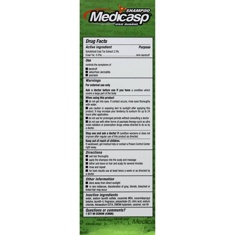 Medicasp Coal Tar Gel Dandruff Shampoo - 6 fl oz, 4 of 8