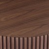 CENGHU Nesting Round Wood Coffee Table, Modern Handcraft Drum Side Table with Sturdy Pedestal, End Table, Nightstand for Living Room, Bedroom - 3 of 4