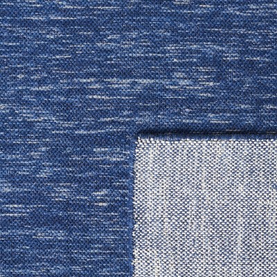 Bohemian Bliss Navy Blue Handwoven Wool 6' Square Rug