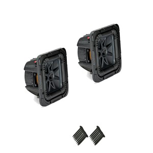 Kicker 44L7S84 Solobaric L7 8" Subwoofers Bundle - Dual 4-Ohm Voice Coils for wiring to a 1-ohm monoblock amplifier - 1 of 4