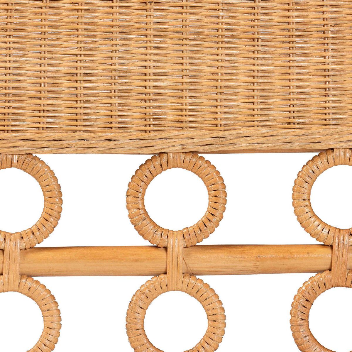 bali & pari Oxford Bohemian Rattan 3  Piece Living Room Chair Set Light Honey - thumbnail 9