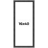 PosterPalooza | Panoramic Refined Black Picture Frame - UV Acrylic, Foam Board Backing, Hanging Hardware - 2 of 4