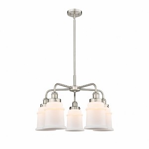 Canton - 5 Light Stem Hung Chandelier In Industrial Style-16.25 Inches Tall and 24 Inches Wide - 1 of 1