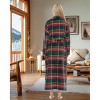 ADR Women's Long Robe, Fleece Plush Robe Woman, Cozy Regular & Plus Size Women's Bath Robe - 3 of 3