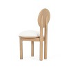 Okak Set of 2 Modern Upholstered Seat & Back Dining Chair Without Arm,Wooden Accent Dining Chairs for Dining Room,Kitchen - 3 of 4