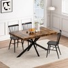 NicBex 55.11"-70.86" Modern Rectangle Dining Table,Stretchable Kitchen Table with Wood Tabletop and Storage Box for 4-6 Seaters,Black Brown - 4 of 4