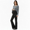 Anna-Kaci Women’s Maternity High Waist Flare Pants with Soft Stretch Fabric and Full Bump Panel for Supportive Comfortable Everyday Wear - 2 of 4