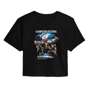 Women's - Ghostbusters - GB Group Cropped Graphic T-Shirt - 1 of 4