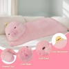 TITQWOP Long Capybara Plush Pillow,Cute Capybara Stuffed Animals Plushie Sleeping Hugging Body Pillow,Kawaii Capybara Soft Doll Toy - 4 of 4