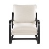 Okak Sling Accent Chair with Comfy Fabric Upholstery Cushion Metal Frame Stylish Reading Armchair for Living Room Waiting Room - 4 of 4