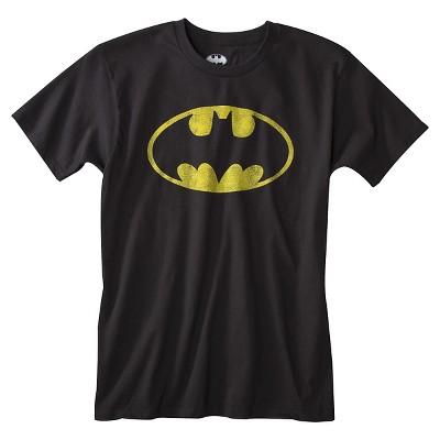 Men's Batman Shield T-Shirt - Black M, Size: Medium