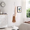 VASAGLE 8 Hooks Solid Wood Coat Rack Wood Hall Tree Coat Rack Stand with Stable Square Base 3 Height Options Office - 2 of 4