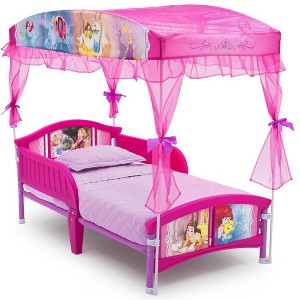Disney Princess Toddler Canopy Bed by Delta Children - 1 of 4