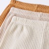 Baby 3pk Wide Ribbed Pants - Cloud Island™ Bronze - image 3 of 3