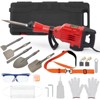 Electric Demolition Jack Hammer Concrete Breaker Tool Kit with 6 Bits for Brick & Masonry - 2 of 4