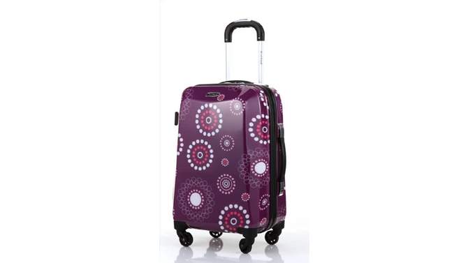 Rockland Vision Polycarbonate Hardside Carry On Spinner Suitcase, 2 of 11, play video