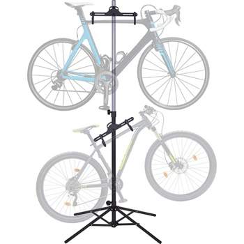 RaxGo Two Bike Rack, Freestanding Garage Storage Vertical Stand