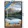 Trends International Lantern Press - Longs Peak & Bear Lake Fall Framed Wall Poster Prints - 3 of 4