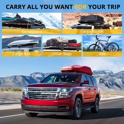 Roof Rack Cross Bars, Roof Bars Compatible with 2015-2020 Chevy Suburban & Tahoe Crossbars for Rooftop Cargo Carrier, Luggage, Kayak, Bike, Snowboard