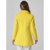INSPIRE CHIC Women's Christmas Peter Pan Collar Double Breasted Long Trench Winter Pea Coat - 4 of 4
