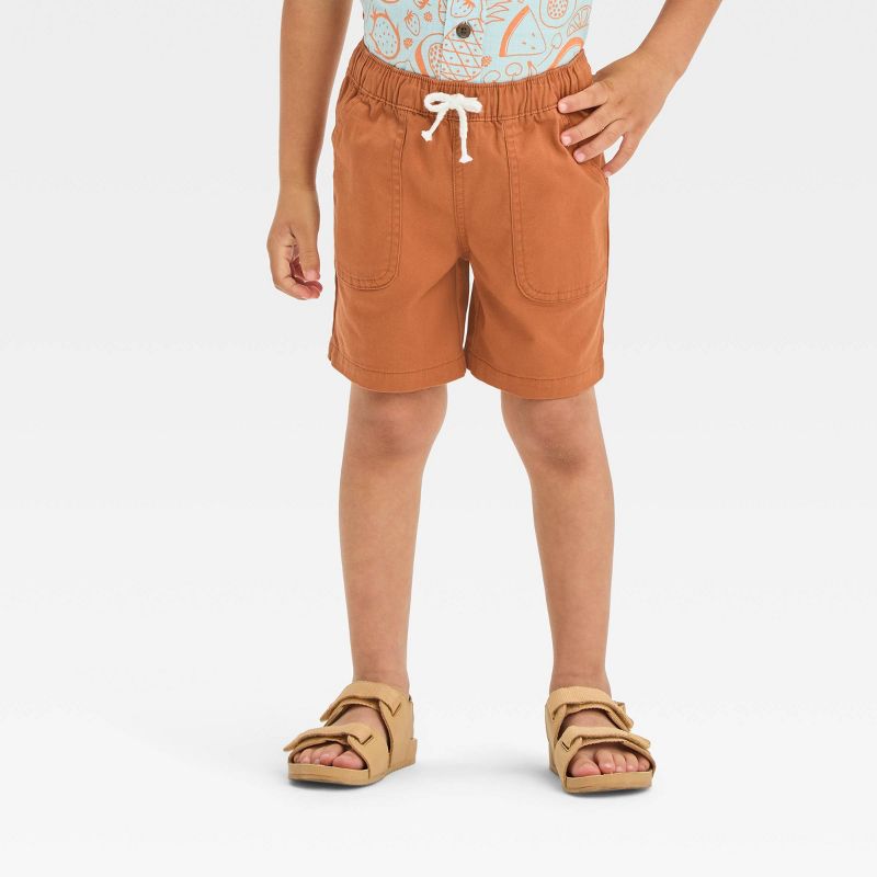 Toddler Boys' Short Sleeve Fruit Button Shirt and Shorts Set - Cat & Jack™ Blue, 5 of 8