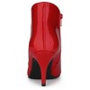 Allegra K Women's V Shape Pointed Toe Side Zipper Stiletto Heel Ankle Boots - 4 of 4