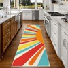 Boho Rugs Washable Kids Rug Non Slip Nursery Rug Low Pile Floor Mat Soft & Non-Shedding Sunshine Carpet Colorful Rainbow Printed Indoor Rugs - 2 of 4