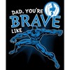 Men's Marvel Dad You're Brave Like Black Panther Sweatshirt - 2 of 4