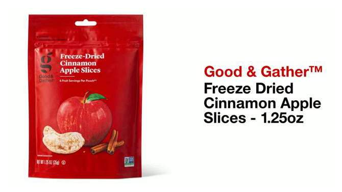 Freeze Dried Cinnamon Apple Slices - 1.25oz - Good & Gather&#8482;, 2 of 7, play video