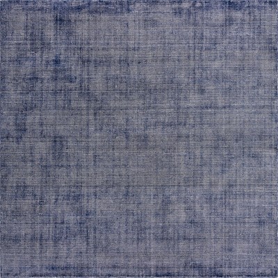 Handmade Blueberry Wool Square Indoor Rug
