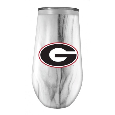 NCAA  Georgia Bulldogs 16oz Marble Tall Stemless Stainless Steel Tumbler