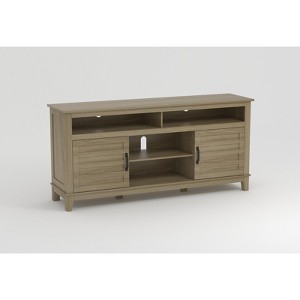 TV Stand for 63Inch TV, Semi-Open Double Door Cabinet with Adjustable Shelves, 8 Storage Compartments for Living Room, Bedroom - 1 of 1