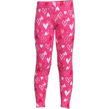 Printed Jersey Leggings - Pink/hearts - Kids