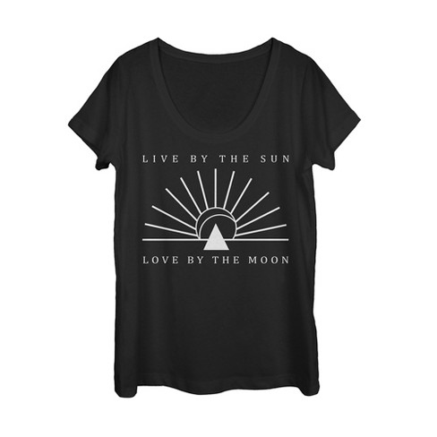 Dtydtpe Graphic Tees for Women, Women Sun Moon Star Print T-Shirt Blouse  O-Neck Short Sleeve Tops T-Shirt Womens Tops Black 