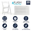 Flash Furniture Hercules Folding Chair - Black Resin - 20 Pack 800LB Weight Capacity Comfortable Event Chair - Light Weight Folding Chair - 2 of 4