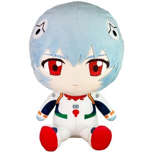 Great Eastern Entertainment Evangelion New Movie - Rei Ayanami Plug Suit Sitting Plush 12"H - 1 of 3