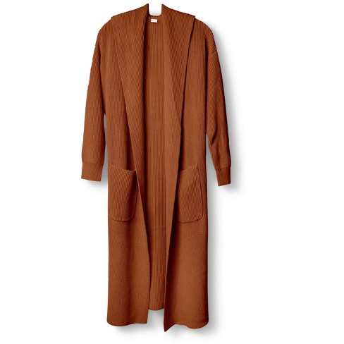 Organic-Cotton Cocoon Sweater Robe