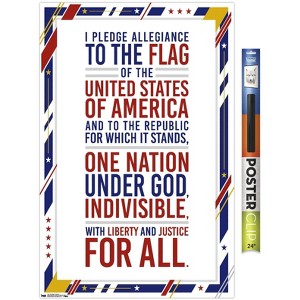 Trends International The United States Of America - Pledge Of Allegiance Unframed Wall Poster Prints - 1 of 4