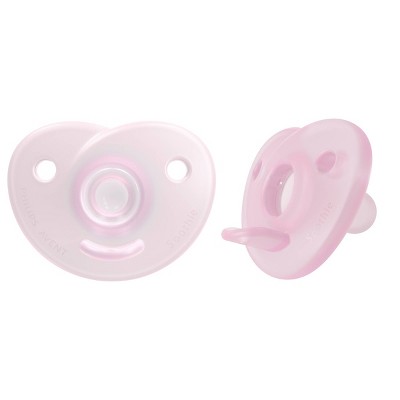 Philips Avent 4pk Soothie Heart Pacifier - 0-3 Months - Pink/Purple