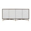Treasure Trove Accents 4 Door Credenza Paxico Dark Brown/White - 2 of 4